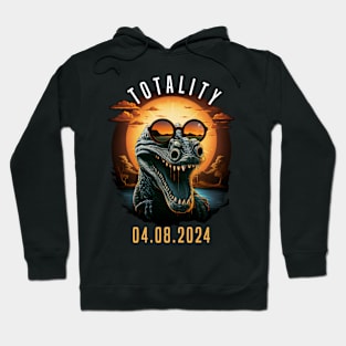 Totality 04.08.24 Crocodile Sunglasses Solar Eclipse 2024 Hoodie